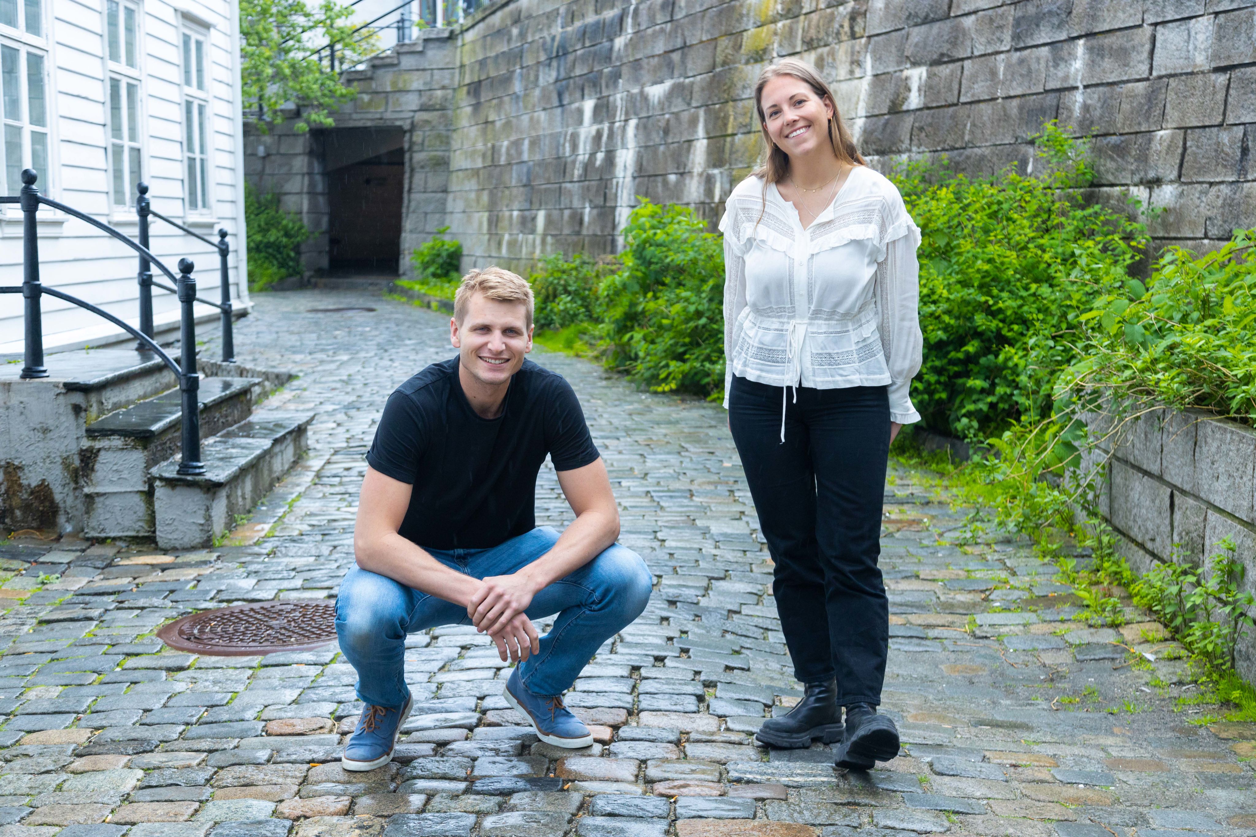 Maren Lootz Aarthun og Sverre Gauden er klar for den siste faglige samlingen i Trainee Sørvestprogrammet.